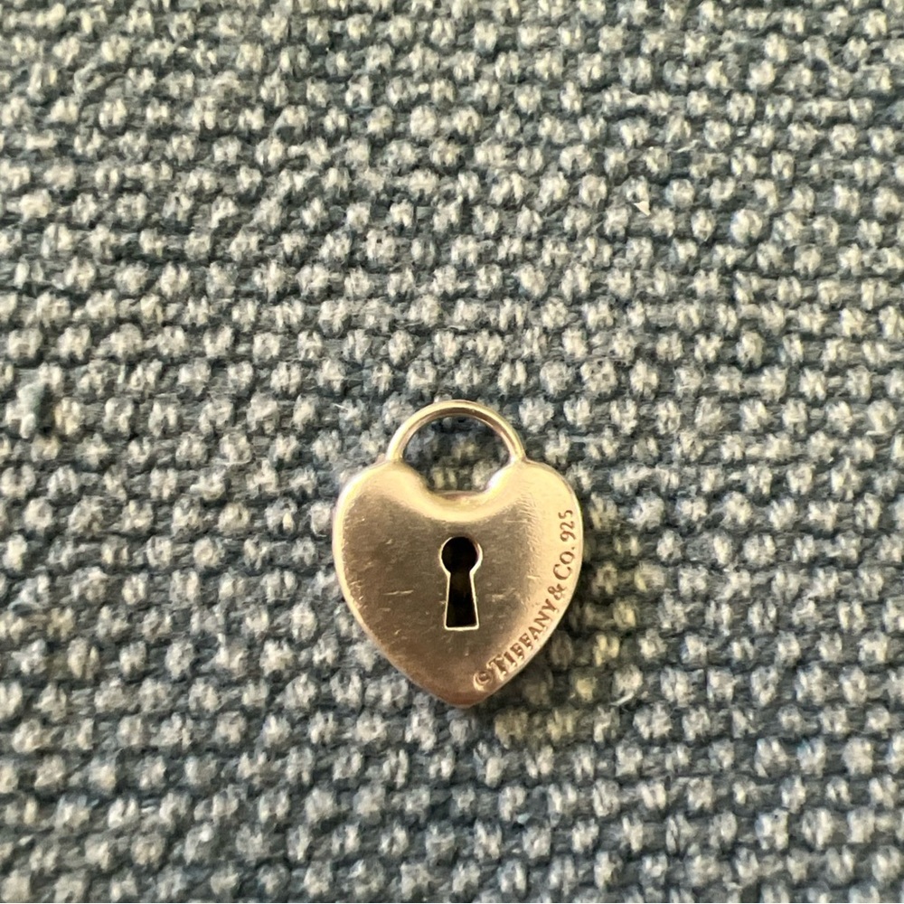 Tiffany & Co. Silver Heart Keyhole Charm